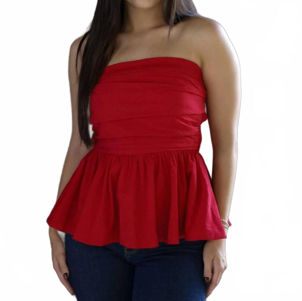 NEW TCEC ruby top in red - Picture 2 of 4